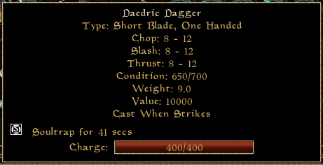 Daedric Dagger